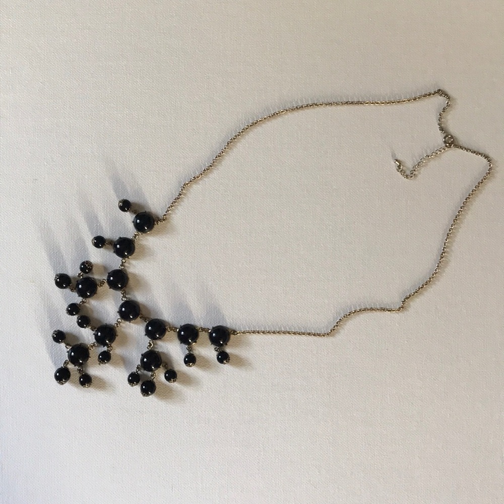 Black beads necklace